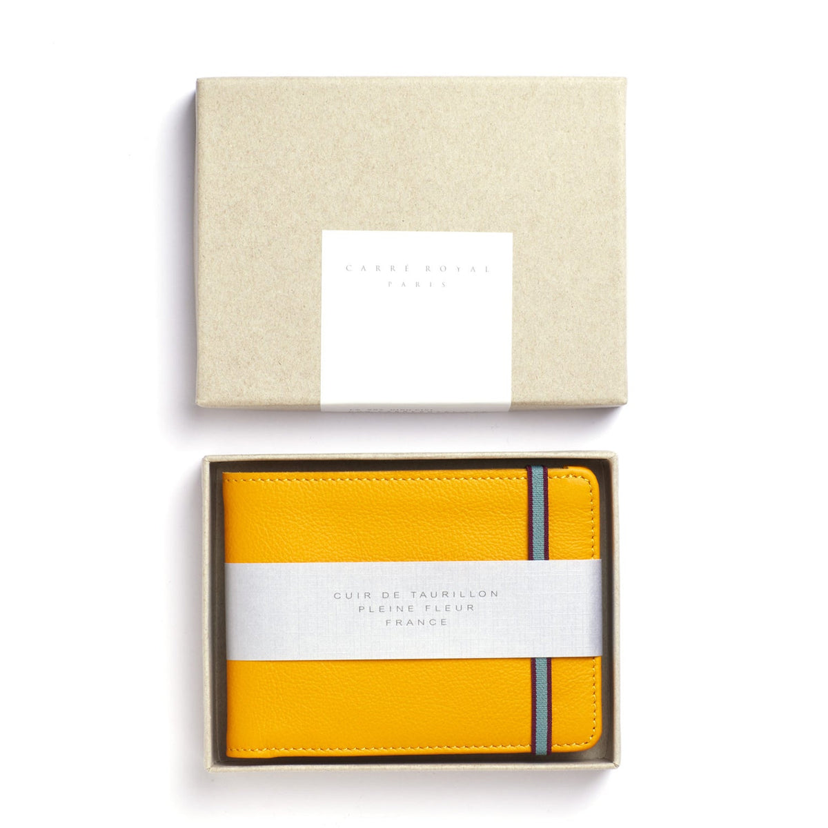 Minimal Leather Wallet, Yellow