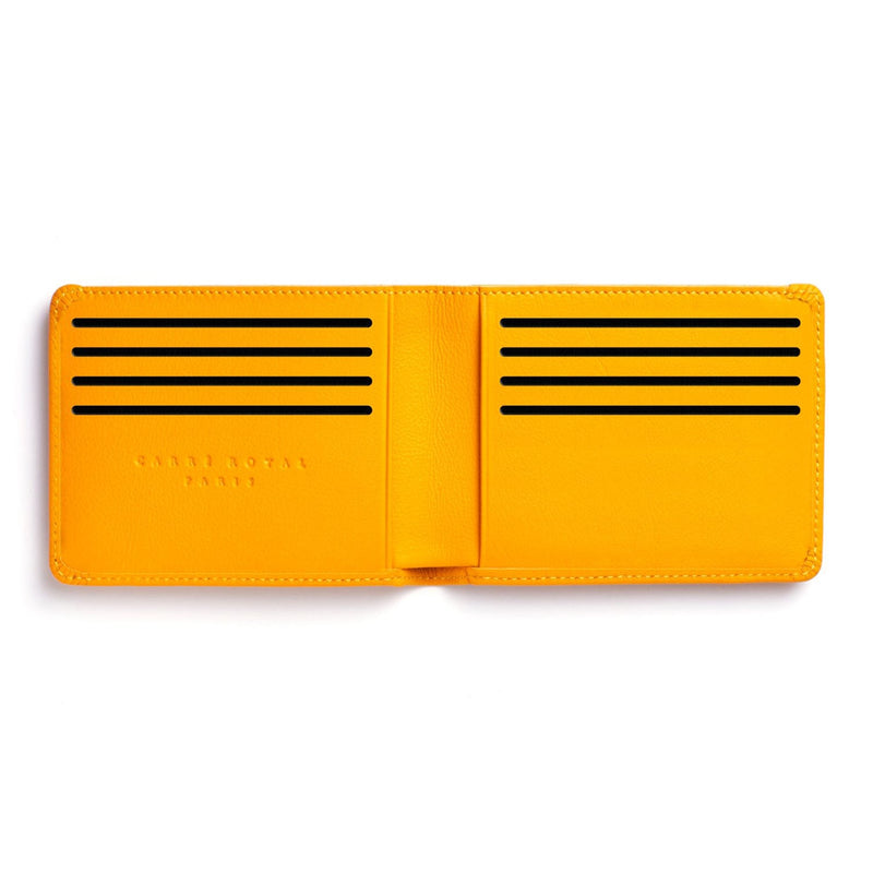 Minimal Leather Wallet, Yellow